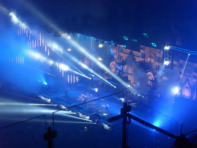 Stage and lighting setup